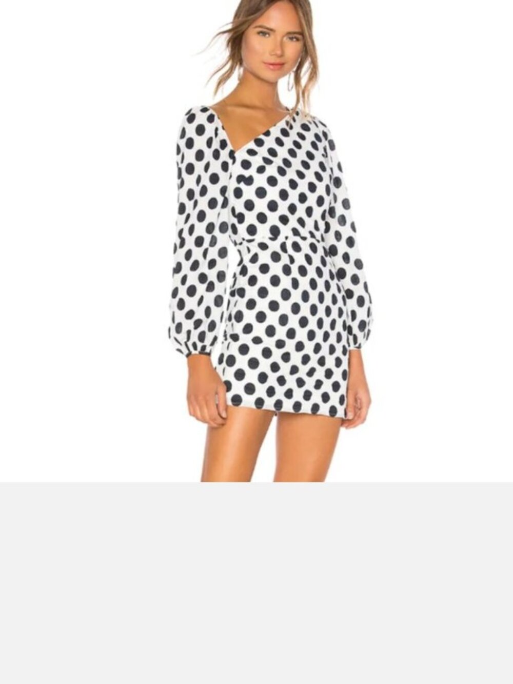 Lovers + Friends NWT Andy Polka Dot Mini Dress Size L Revolve